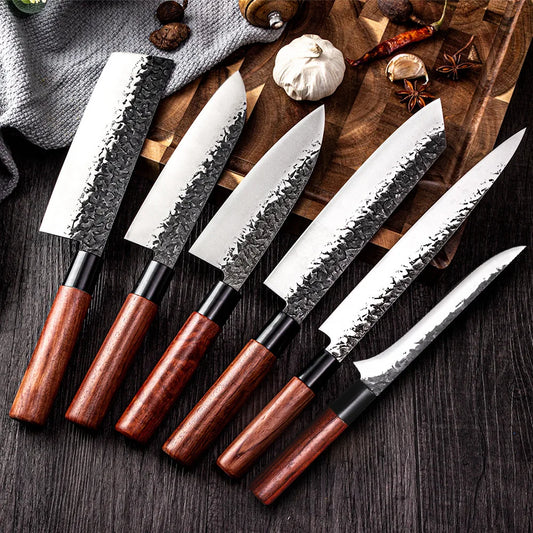 XITUO Kitchen Knives Suppliers Wholesale & Dropshipping  Forged Fish head knife Hammered Japanese Cooking Knife Salmon Willow Blade Sashimi Knife Chef Boning Knife Sushi Filleting Knife
